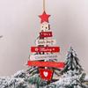 1 шт. Рождественский персональный деревянный кулон Подвесное украшение на дверь Ручная работа DIY Украшение для елки Домашняя вечеринка Декоративные принадлежности Аксессуары