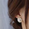 Xiaomi Huitan Temperament Sweet Round Imitation Pearl Stud Earrings for Women Engagement Wedding Luxury Elegant Female Earrings Jewelry
