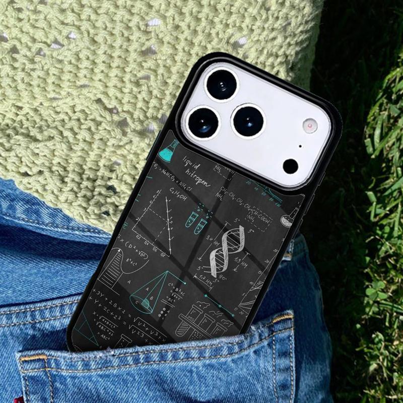 Чехол для телефона с дизайном по биологии и химии для IPhone 11 12 13 14 15 16e 17 Pro Max Coque для IPhone 17 Air