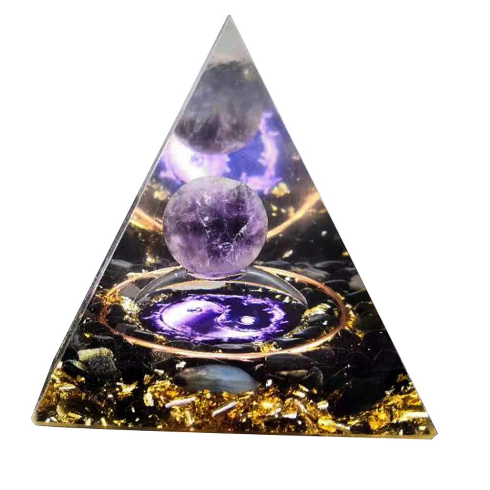 Пирамида Оргона Аметист Перидот Лечебный Камень Защита ЭМП Медитация Инструмент Ремесла