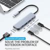 Концентратор USB 3.0 5-в-1 Концентратор типа C с портом USB-C с питанием PD 100 Вт, зарядка HDMI 4K, 30 Гц для MacBook Mac Pro iMac XPS ПК