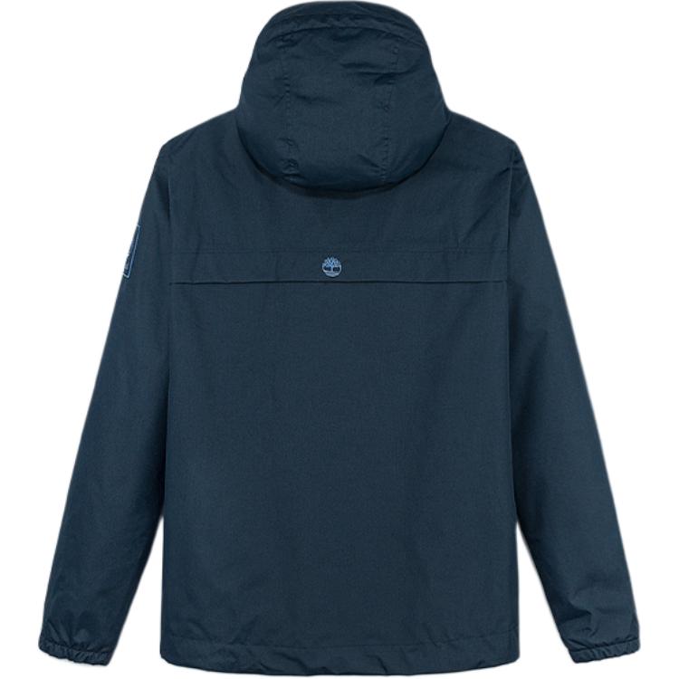 Timberland Af Wr Benton Shell Sports Casual Solid Color Hooded Woven Jacket Men Jacket Dark-Sapphire-Blue A695W-433