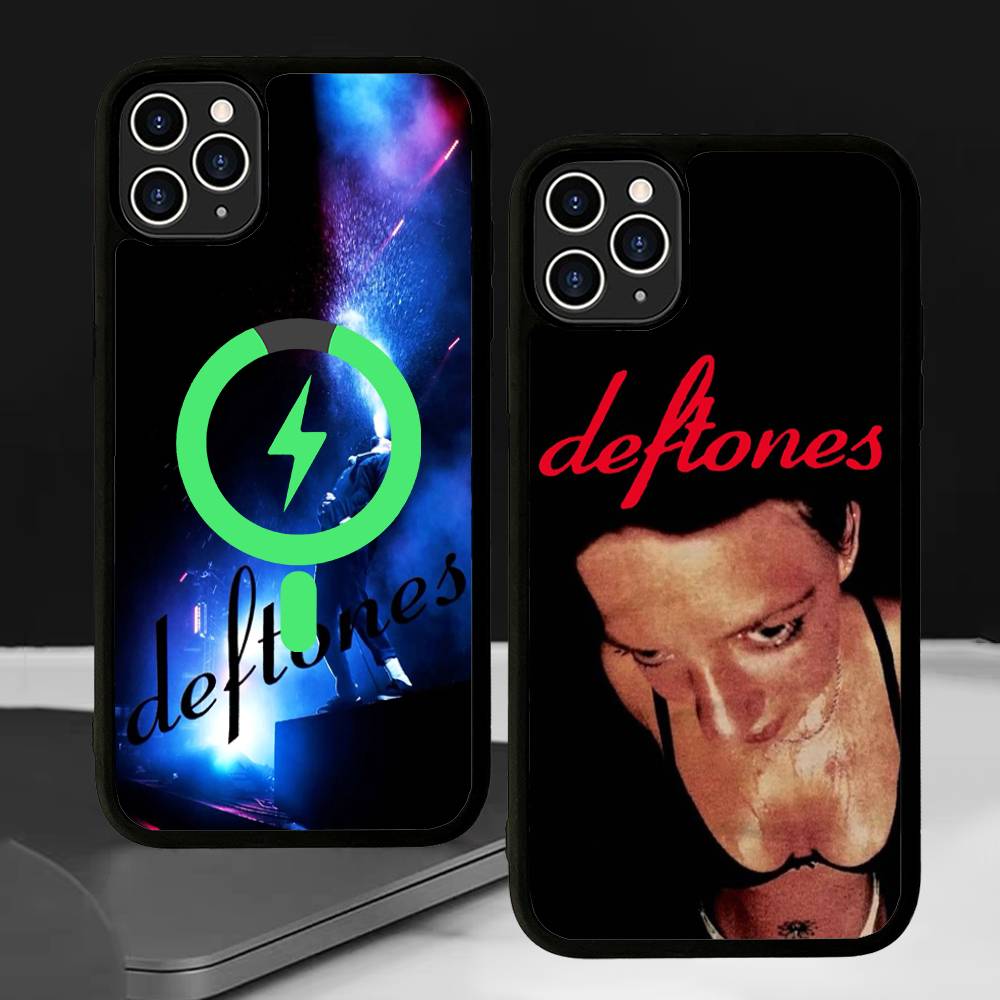 Band D-Deftones Black For Magsafe Magnetic Phone Case For iPhone 16 15 17 Pro Max 11 12 13 14 Plus Cover
