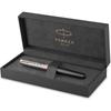 PARKER Parker Перьевая ручка Sonnet Premium Металл и Серый PGT Тонкое перо 18 карат золота в подарочной коробке, Обычная...