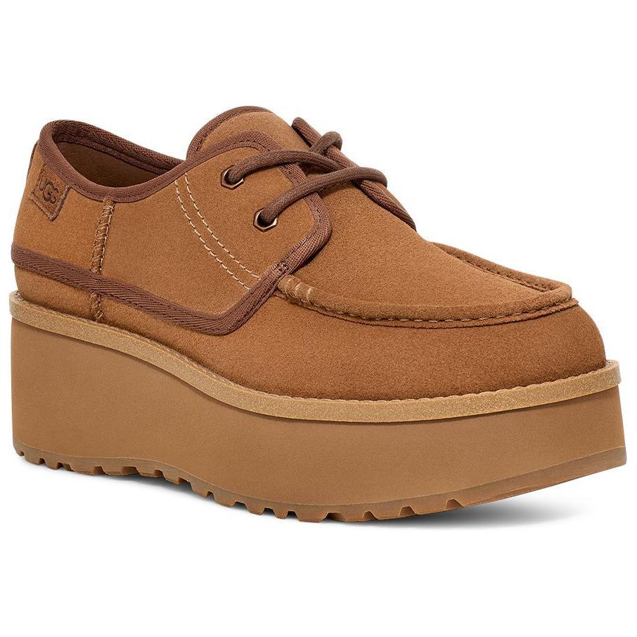 UGG Женские низкие кеды Lowmel Каштановые 1158264-CHE