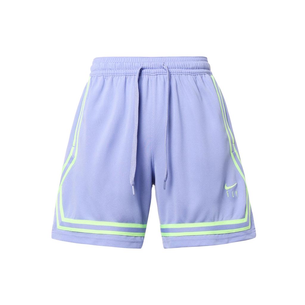 Nike Solid Color Logo Print Lace-Up Shorts Women Shorts Purple DH7326-569
