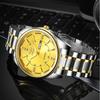 Fashionable Men's Quartz Watch Stainless Steel Timer Waterproof Night Light Dual Calendar Men's Quartz Watch