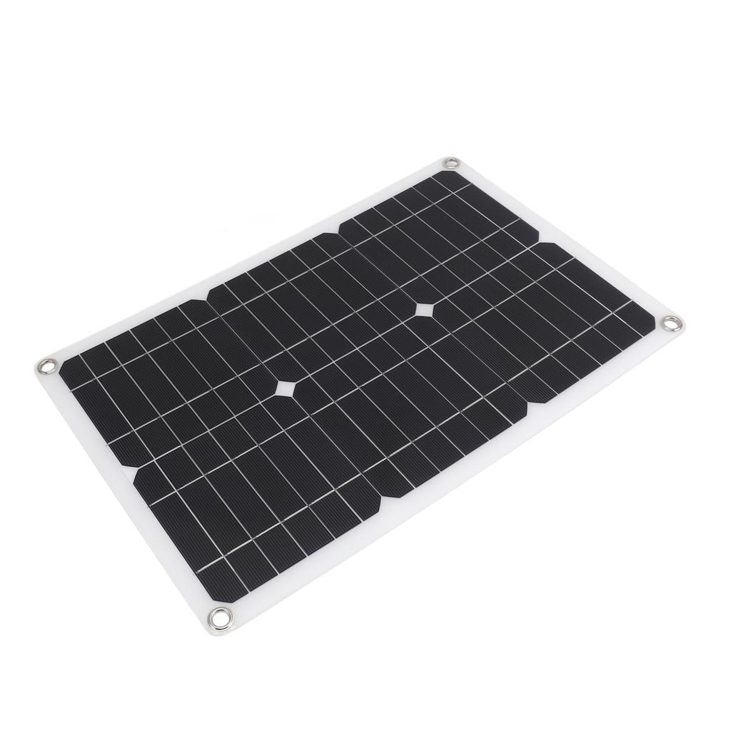 18V 20W Semi Flexible Solar Panel Monocrystalline High Efficiency Waterproof for Car RV Yacht Boat