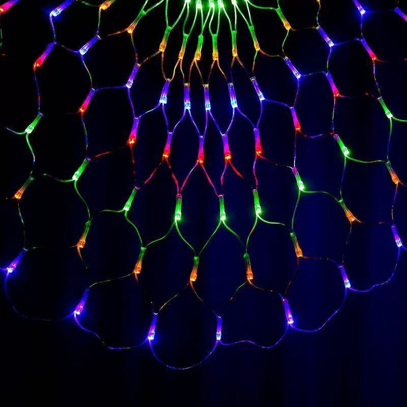 Peacock Outdoor Led Net Light Waterproof For Garden And Patio Decoration
