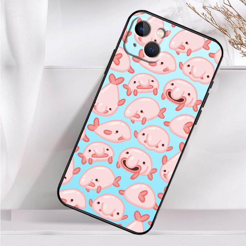 Blobfish Phone Case For iPhone 14 13 12 11 16 15 Pro Max Plus Mini 7 8 X XR XS Max Soft Cover