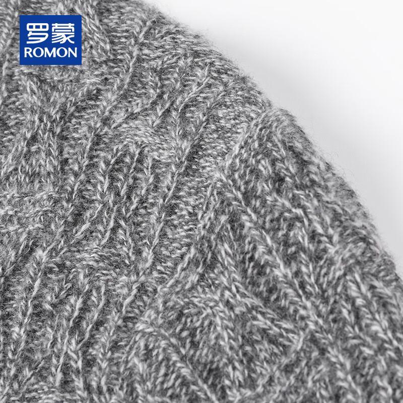 ROMON Мужской кардиган с V-образным вырезом из 100% чистого кашемира