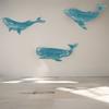 Wooden Whale Shark Wall Ornament Retro Ocean Animal Decoration Whale Signs Pendant  Cafe Bar