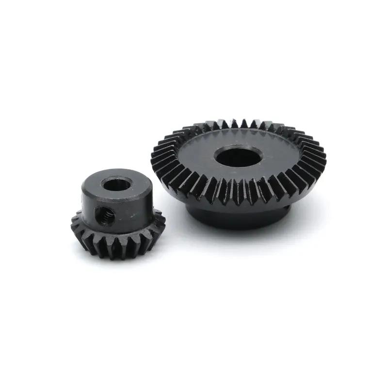 1:2 Metal Bevel Gear 15/30/20/40 Teeth Straight Step Steel Spur Gear Wheel 90 Degrees