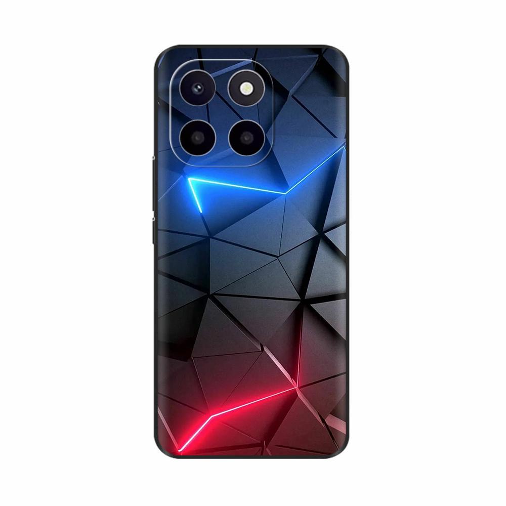 Чехол для Honor X6c Милый ТПУ Силиконовый Чехол для Телефона Для Honor X6c Задняя Крышка HonorX6c X 6C С Принтом Цветов Мягкий Силикон Coque Fundas