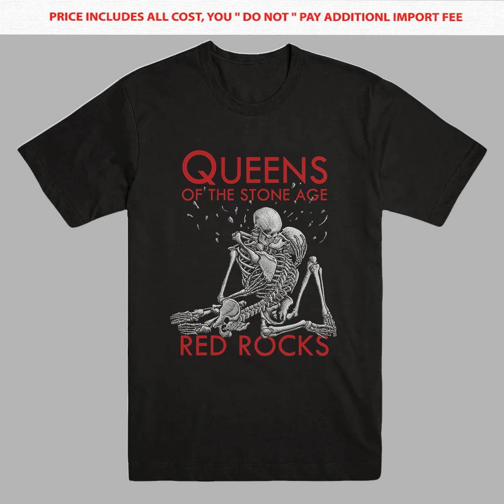 Rare Queens of the Stone Age Band Red Rock Black S5XL Shirt BB471 Unisex T-Shirt