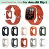 Чехол + Официальный мягкий силиконовый ремешок для умных часов Amazfit Bip 6 Замена для браслета Huami Amazfit Bip6 Аксессуары