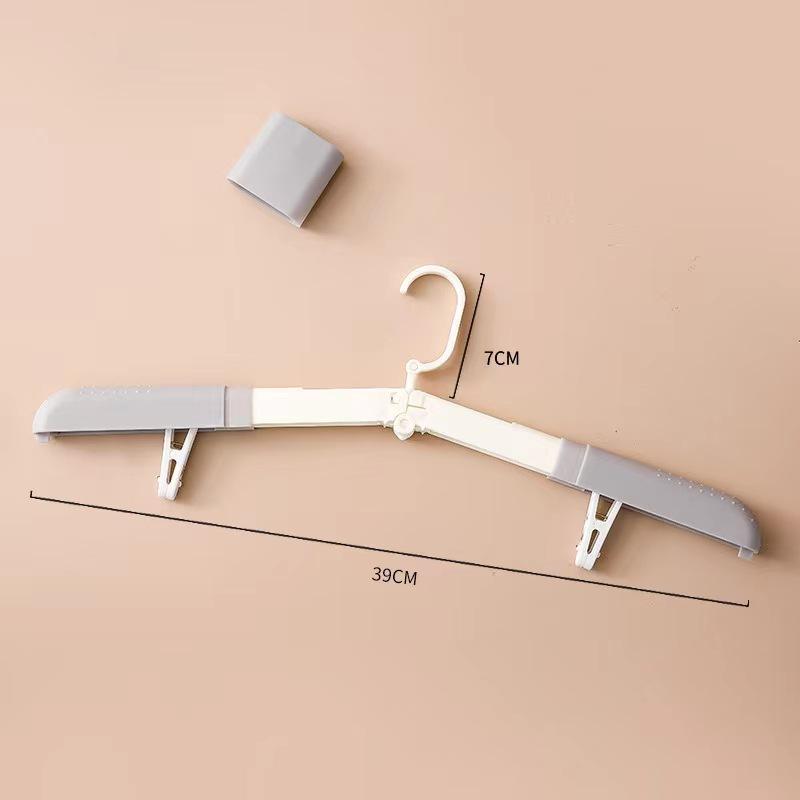1PC Travel Portable Clothes Hanger Space Save Folding Plastic Clothes Rack Pants Socks Hook Multi-function Wardrobe Organizer