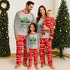 Family Matching Print Sets Pajamas Loungewear Outfits Family Matching Long Sleeve Tops+Pants Set