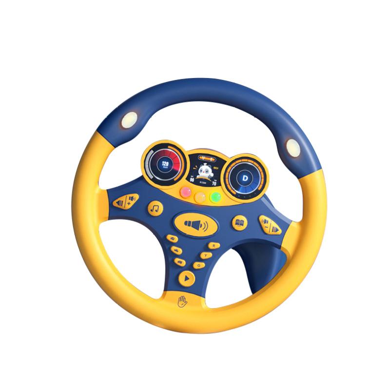 Детская электрическая имитация рулевого колеса, игрушка со световым звуком, детские развивающие игрушки для детей