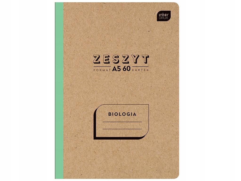 Interdruk A5 notebook, 60 sheets, grid, biology, for Biology