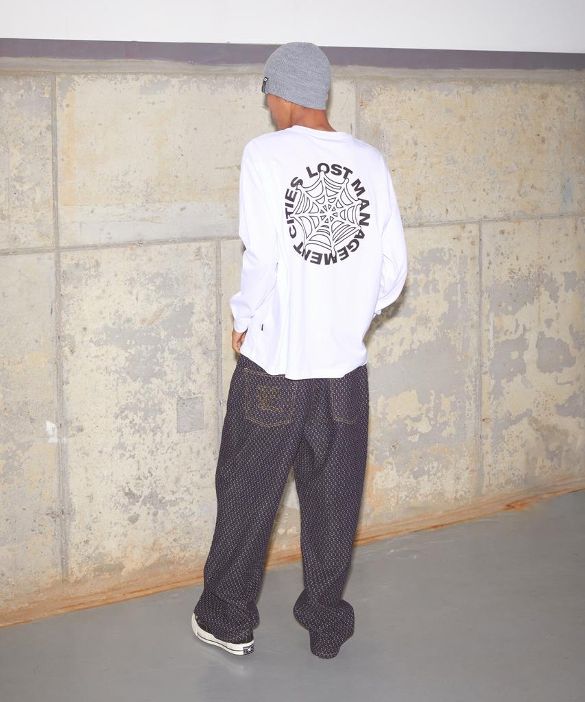 LMC Spider Web Long Slv Tee Black