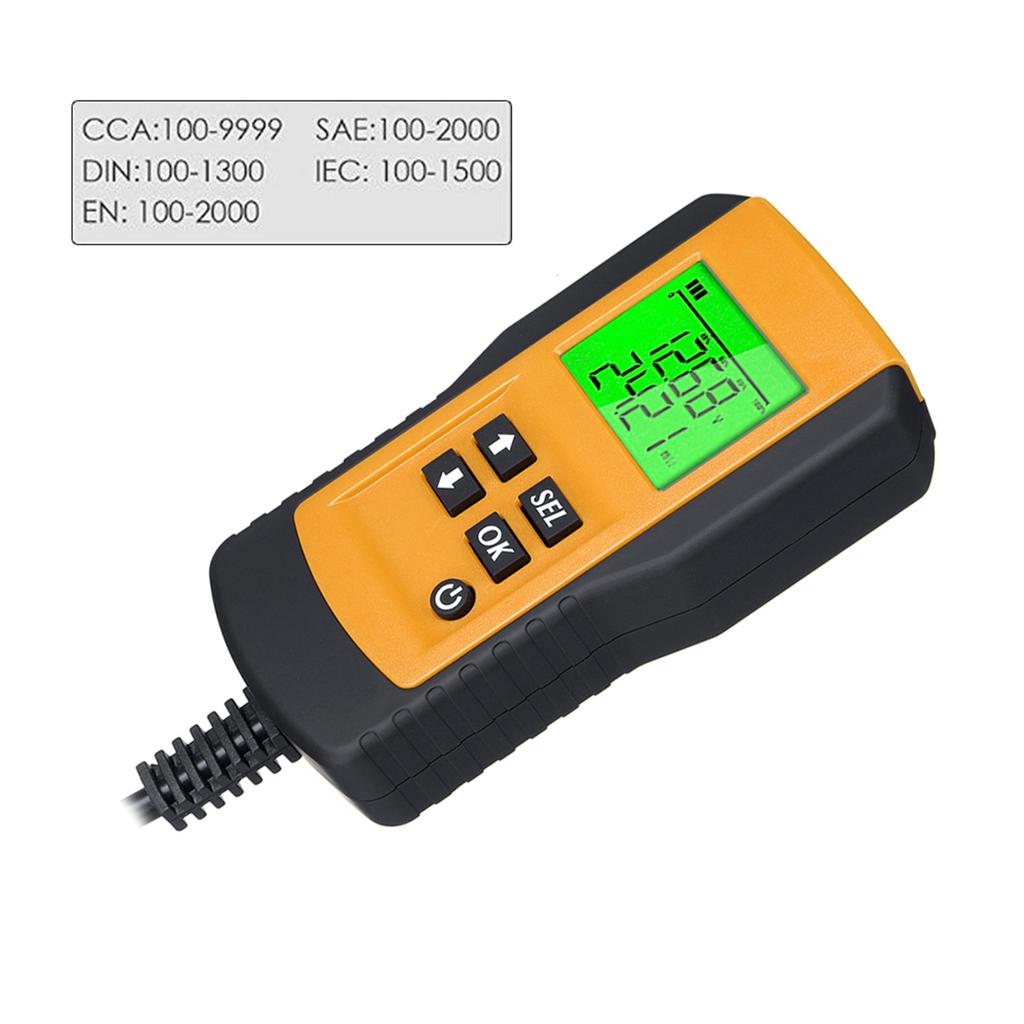 Battery Tester Car Battery Load Tester 12V 100-9999CCA Digital Battery Analyzer for Cars and