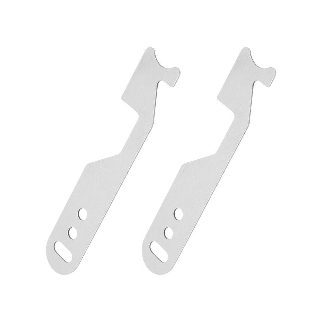 2Pcs Stainless Steel Unlocking Handle Compact Door Seam Lock Opener Portable Pry Bar Hand Tool Firefighting Tool