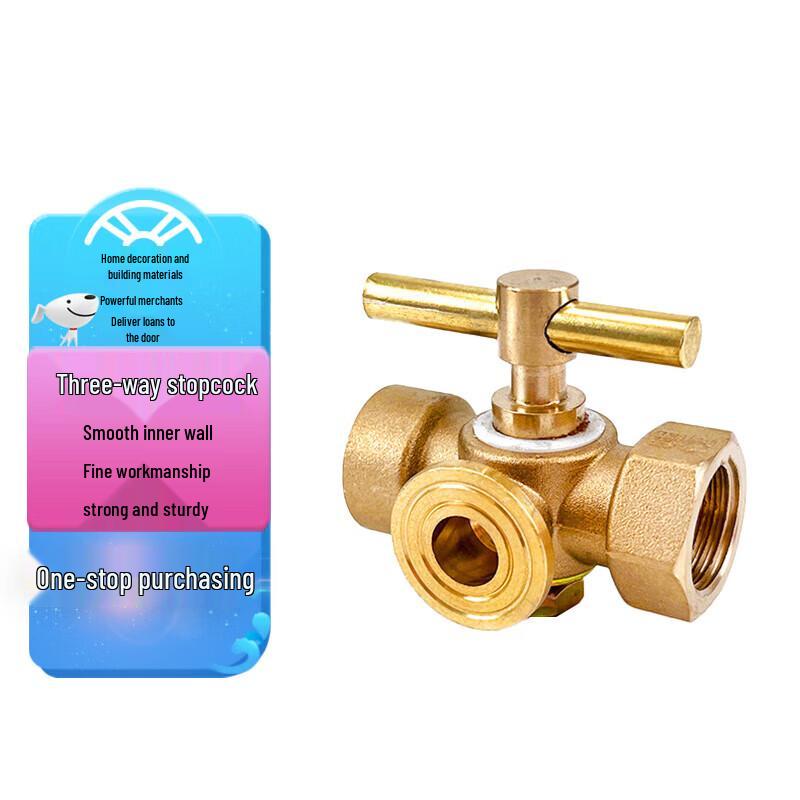 Brass Water Pressure Reducing Valve with Three-Way Cock