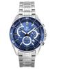 Edifice Analog Standard Chronograph Stainless Steel Blue Dial Quartz EFR-552D-2A 100M Men's Watch