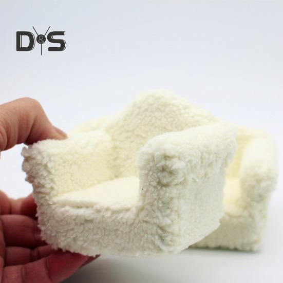 Миниатюрный диван 1:12 масштаб Мини Дом Диван Плюшевая Миниатюрная Мебель Куклы Аксессуары Для Дома Фото Реквизит Подарок для Мальчиков Девочек