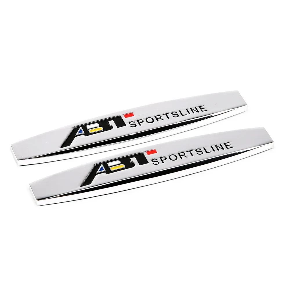 XMZSA1 Metal Car Emblem Badge Car Body Decoration Sticker for Volkswagen VW Rline GTI ABT Golf Beetle Polo Bora Tiguan Jetta Scirocco