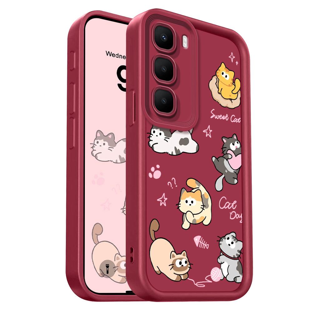 Чехол для телефона 'Милый котик' для Infinix Hot 60 60I 50 40 40I 30 30I 20 Pro Plus Play 4G 5G Лестница Мягкий чехол