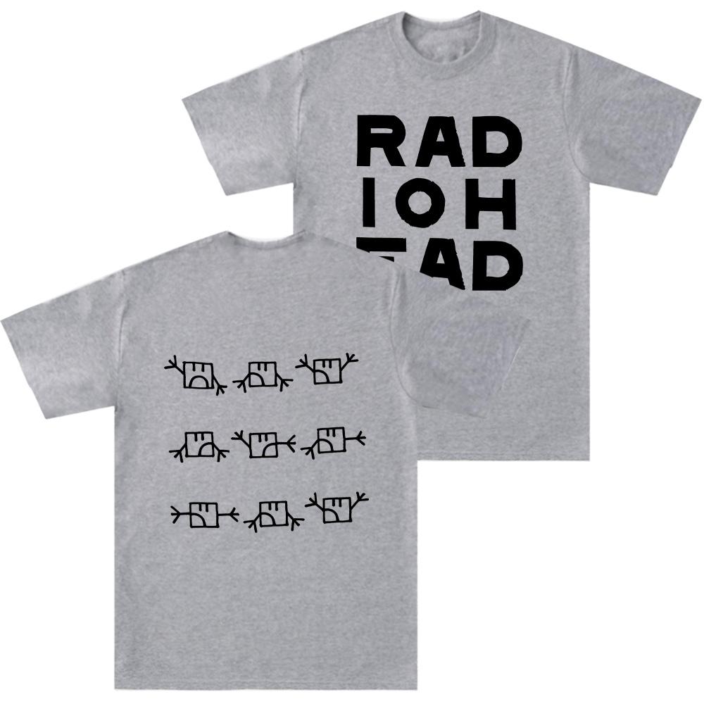 Radiohead Semaphore Tshirt Alternative Rock Band Cotton Long Short Sleeves Unisexs Top Clothing Unisex Unisex Vintage Casual T Shirts