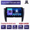 Автомобильный мультимедийный плеер Android 2 Din для Toyota Allion T260 2007-2020, головное устройство, стерео Carplay, GPS-навигация, BT, WIFI, 4 + 64 ГБ