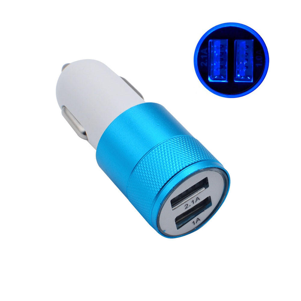 Новое универсальное автомобильное зарядное устройство с 2 портами USB для IPhone6/6s/5 IPod/Ipad Samsung