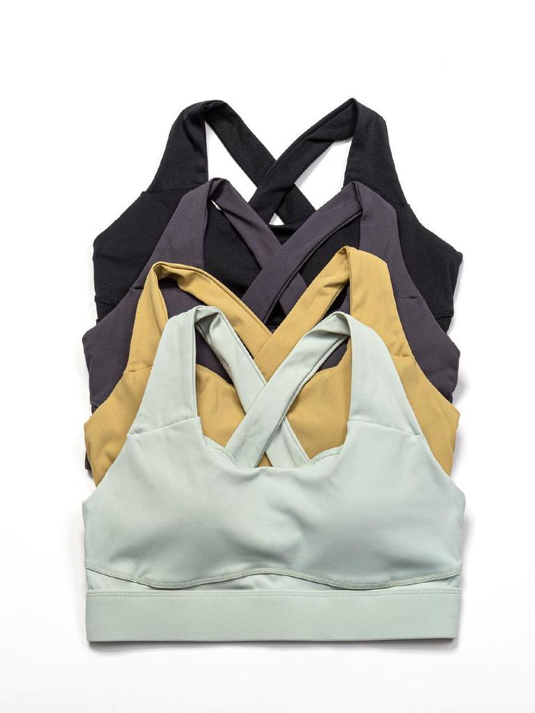 Женский большой широкий бретелька высокоинтенсивный ударопрочный спортивный бюстгальтер для йоги и бега