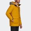 adidas Мужские пуховики Желтые С капюшоном Умеренные Другие GK3551