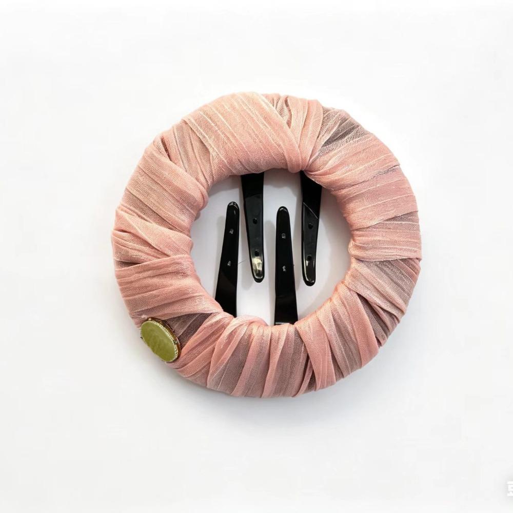 ABS Hair Clip Round Shape Soft Clips Creative Gift Hairpins for Lying Down and Driving