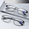 Metal Frame Presbyopia Glasses With Spring Legs Reading Glasses Business Eyeglasses For Man Classic Square Hyperopic Eyeglasses