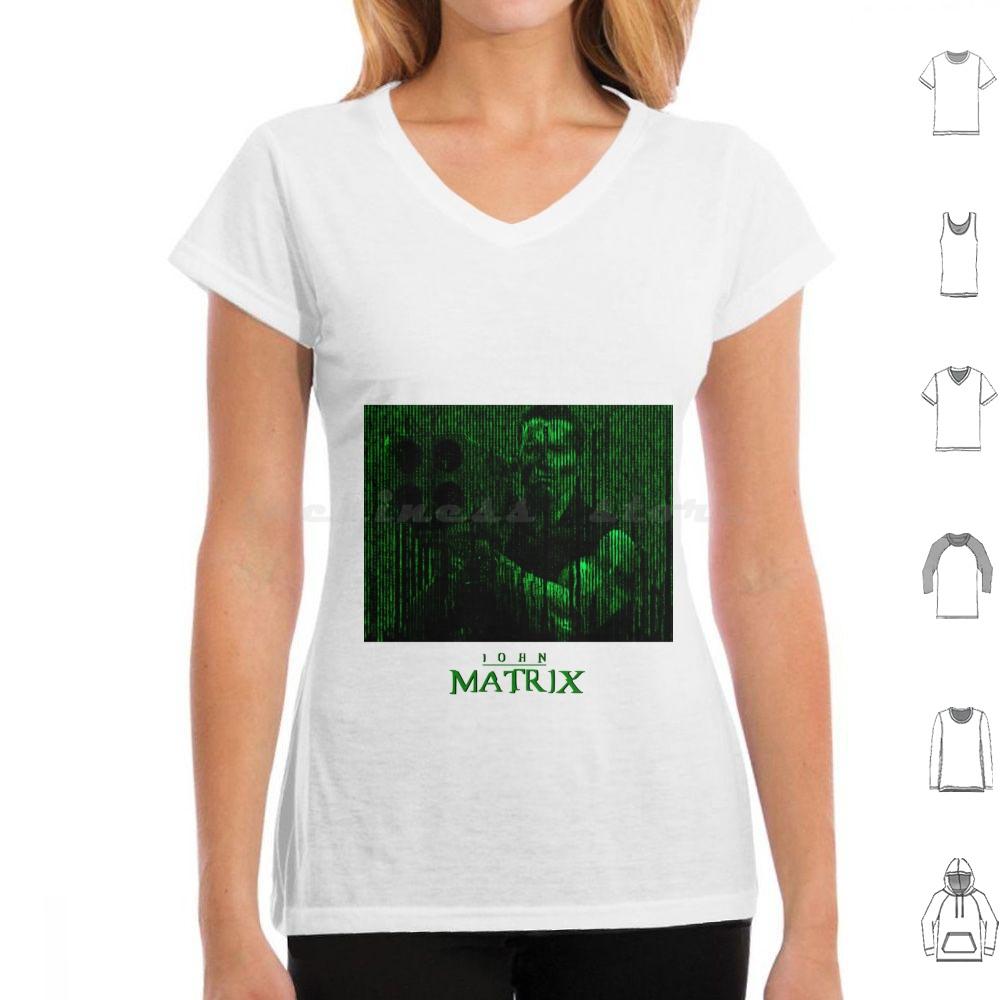 John Matrix In The Matrix Green Font T Shirt 6xl Cotton Cool Tee Matrix The Matrix Enter The Matrix Movie Red Pill Science