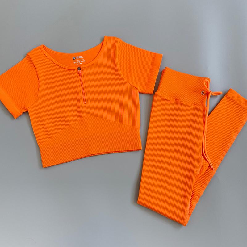 Women's Tracksuit Seamless Yoga Set Workout Sportswear Gym Clothing Fitness Sports Suits