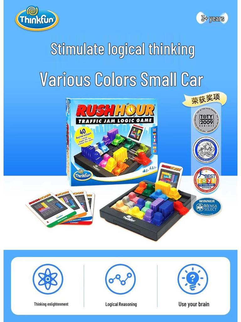 ThinkFun Rush Hour Racing Puzzle: Parent-Child Interactive Car Game - Christmas Gift