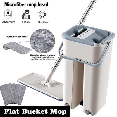 2025 Новое обновление Magic Cleaning Mops Free Hand Mop Bucket Floors Squeeze Flat Mop Home Floor Cleaner