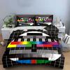 Colorful TV Test Pattern Bedding Duvet Cover Set Duvet Cover Pillowcases  (1*Duvet Cover 2*Pillowcases, without duvet insert)