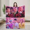 Забавное уютное супермягкое фланелевое одеяло Sajaboys&Huntrix Girls, Популярное K-Pop аниме-плед Охотник на демонов для декора гостиной