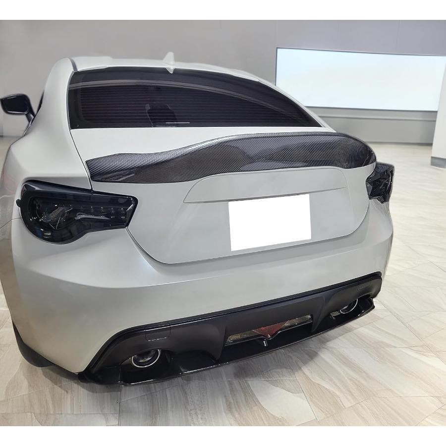 Спойлер на багажник, совместимый с 20132020 Scion FRS Toyota 86 Subaru BRZ, L-типа, под карбон, ПП, задняя накладка на крышку багажника, крыло