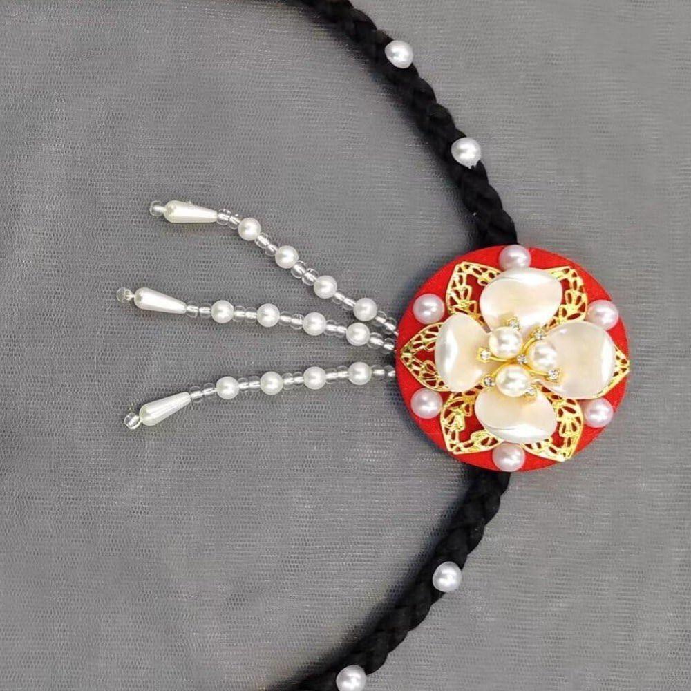 Elegant Hanbok Headwear Charm Hairpiece Headdress Korean Traditional Headband for Classical Dance
