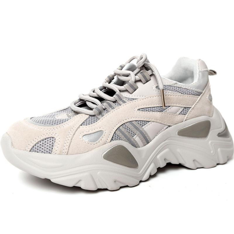 Мода Увеличенный рост Толстые кроссовки Женские туфли на платформе Новые модные дышащие спортивные 2024 Дизайнерские кроссовки Женские Корзина Femme