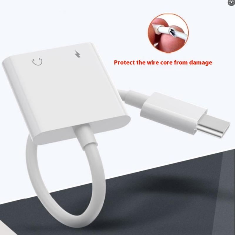 Аудиоадаптер 2-в-1 USB C на разъем 3,5 мм, зарядка Type-C, кабель AUX 3,5 мм для Samsung, Xiaomi, Huawei, разъем для проводных наушников