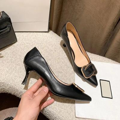 Модные туфли-лодочки с острым носком, мокасины, стилеты на каблуке, туфли на высоком каблуке для женщин, удобные и элегантные, распродажа